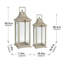 Lanterne de bougie en bois décorative, porte-lanterne ouragan