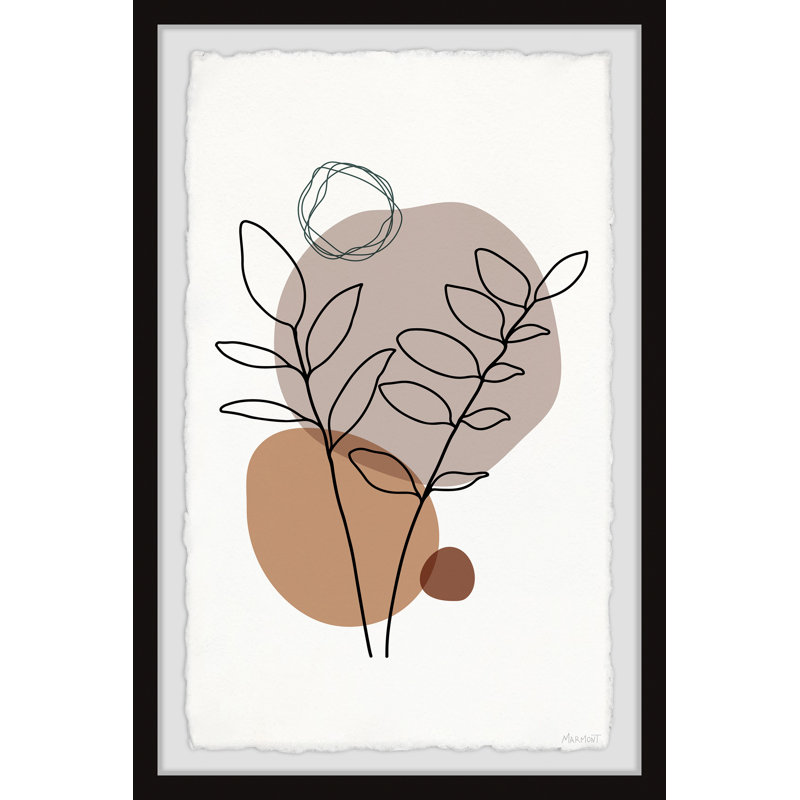 Boulder Plants - Peinture sur cadre, H 18 po x l 12 po x P 1,5 po