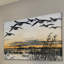 «Geese In Flight», reproduction d'art sur toile tendue-17708631