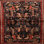 Tapis oriental noir / rouge Bosi