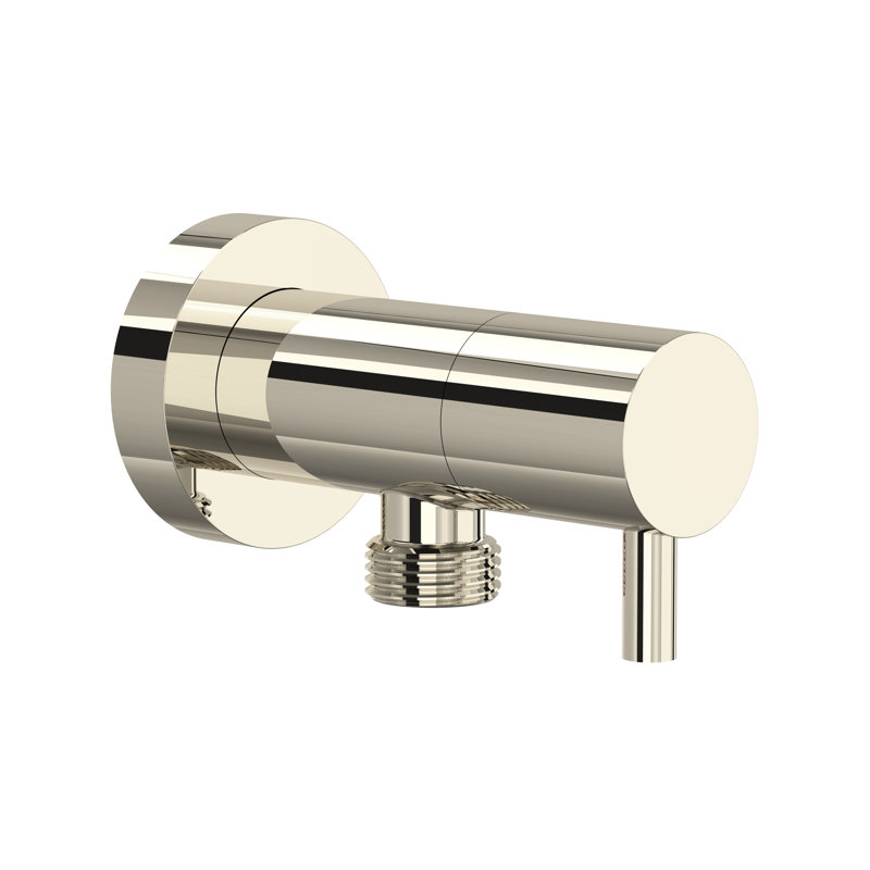 Handshower Outlet with Integrated Volume Control, Polished Nickel