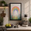 Rainbow Over Wildflowers Botanical - Wrapped Canvas-1298039738-1298039742