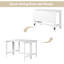 White Rectangular Drop Leaf Dining Table, Style, Suitable For 4 In Room Table With Leaf, Design, Seats Kitchen Or