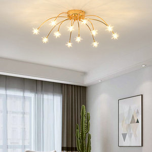 Evagrace Glass Semi Flush Mount