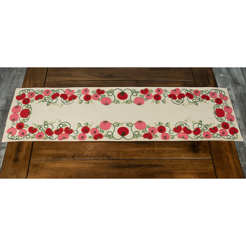 Drexal Tomato Table Runner (14"x27"), 53" x 15"