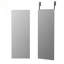 Miroir de porte pleine longueur, carré 47 x 16 po avec cadre blanc