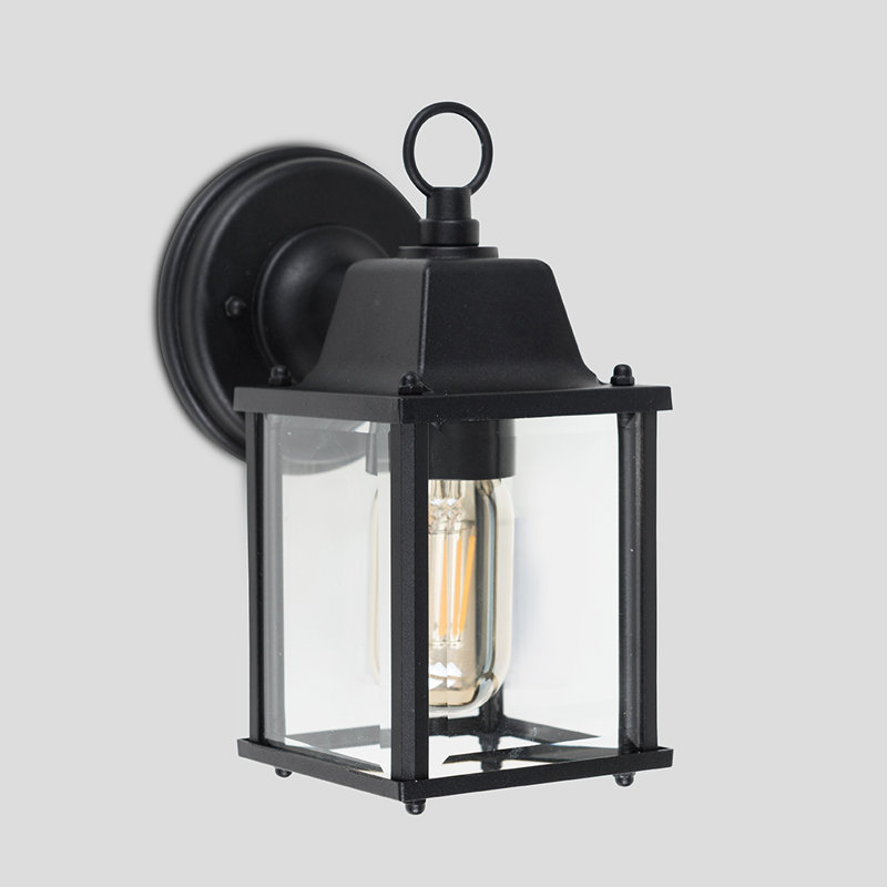 Dewsbury Black Outdoor Wall Lantern, No Bulb