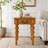 Solid Wood End Table with Drawer-548339235