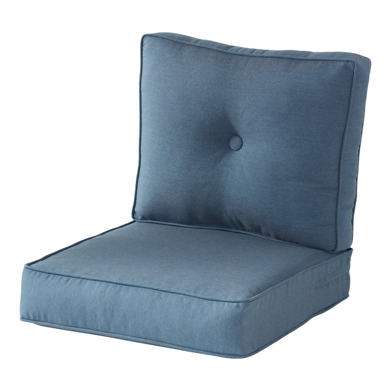 Royzell Sunbrella Outdoor Deep Seat Chair Cushion, Spectrum Denim