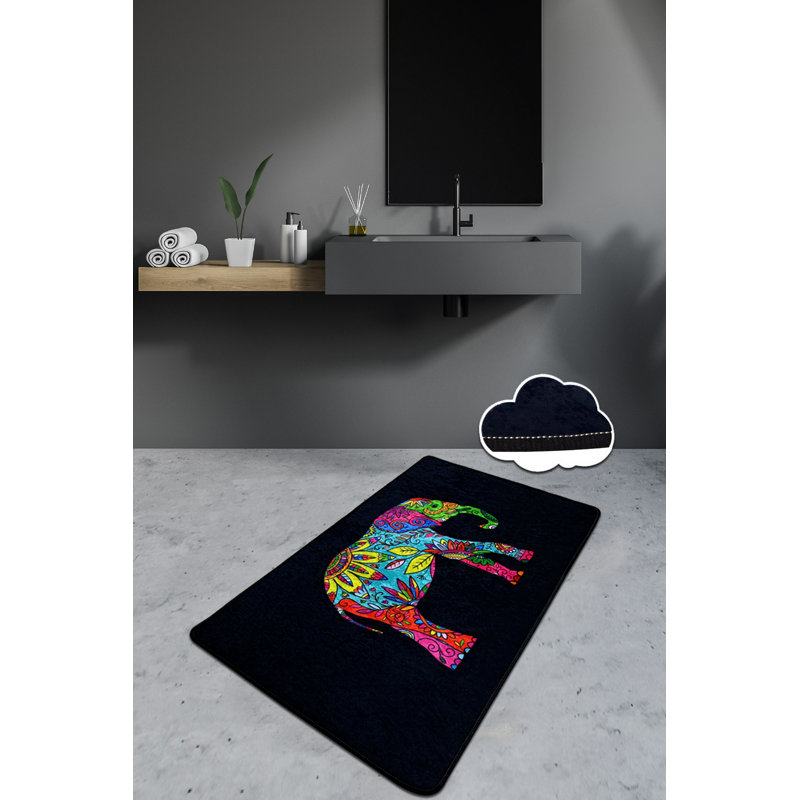 Tapis de bain inférieur, H 0,4 po x l 31 po x L 39 po