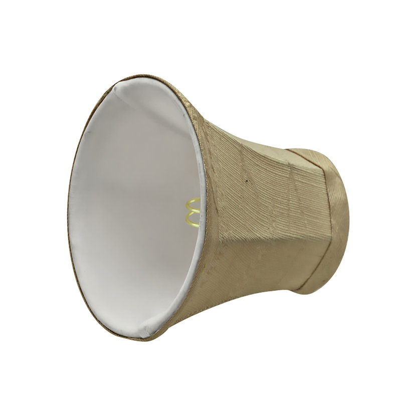 Abat-jour cloche en tissu H 5 po en avoine