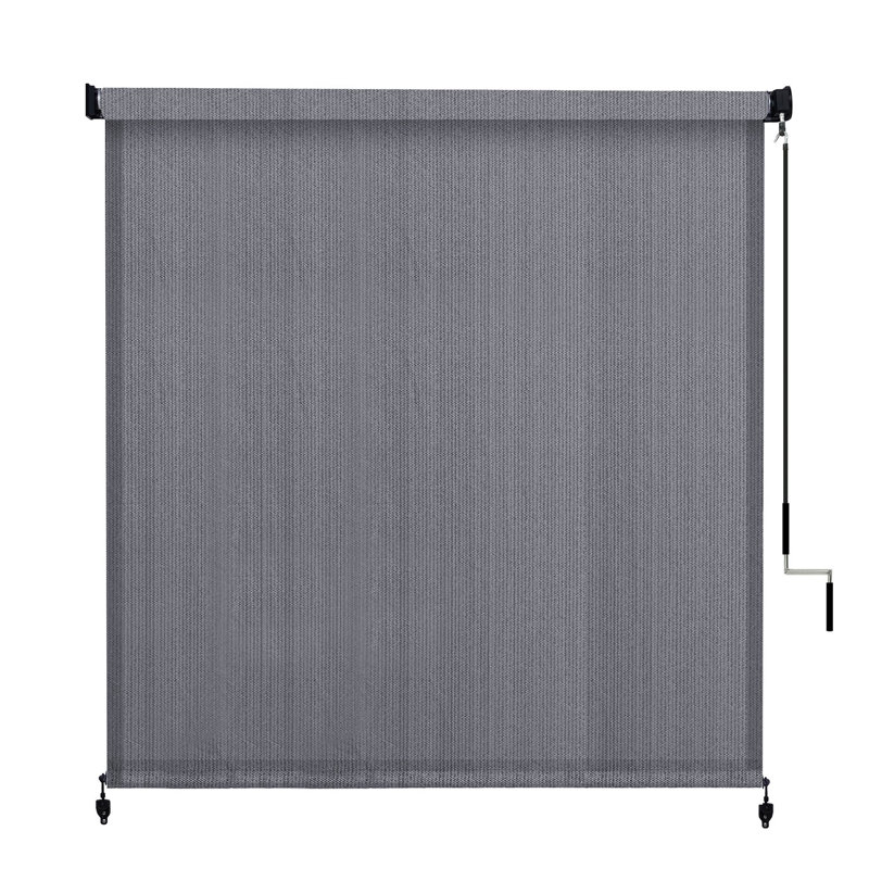 Rideau roulant filtrant la lumière, Gris, L 84 po x L 96 po