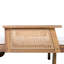 Ensemble de tables d'appoint 2 pièces en bois d'acacia avec tables de bout en osier et patio en céramique Jans-124885960