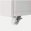 Support d'imprimante en métal blanc avec rangement Tables d'imprimante mobiles pour petits espaces avec porte-classeur réglable sur roulettes pour bureau à domicile.-22238662