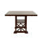 Table de salle à manger moderne en placage de cerisier moderne avec rallonge et rangement, convenant à la pièce et pouvant accueillir 6 personnes