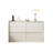 Modern Crystal-cream Solid Wood Accent Cabinet