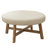 33.1" Round Leather Coffee Table-1768770173