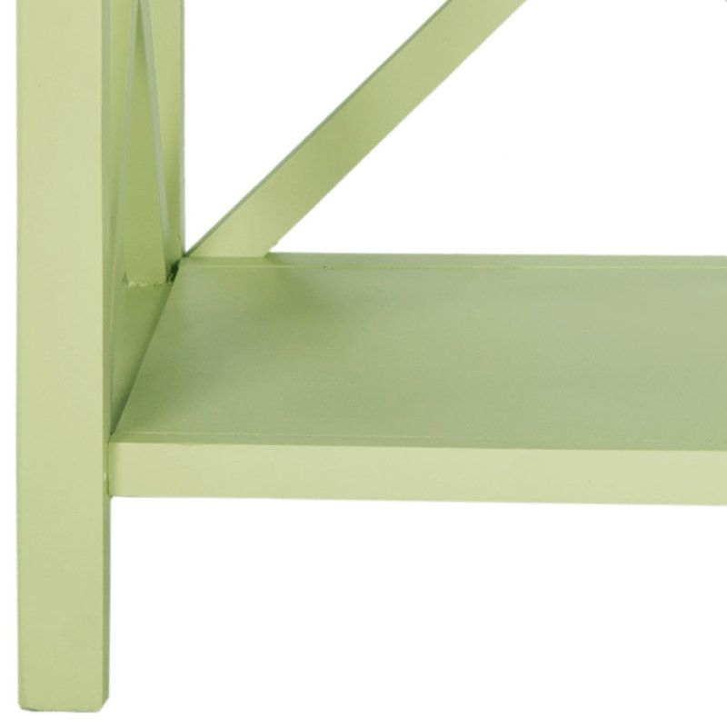 Bibliothèque en bois massif H 35,6 "x l 33,5" Paignt, Pois cassé