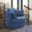 Fauteuil demi-tonneau pivotant de 40 po de largeur-488867303