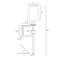 Applique murale 20 lumières Latitude Run® Aileth + abat-jour en lin, finition chrome-1951896583