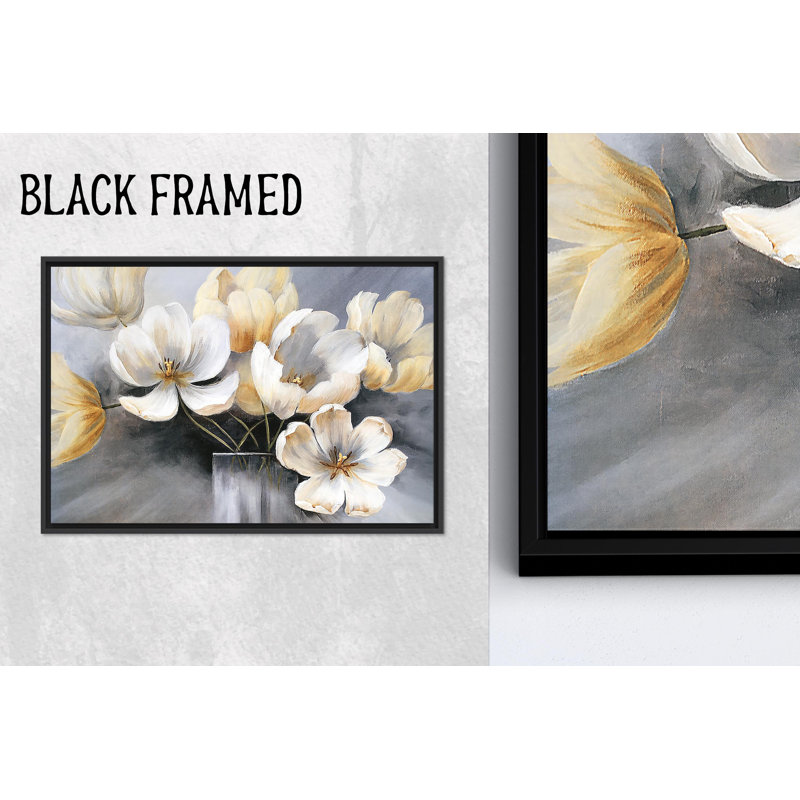 Impression abstraite sur toile florale: art mural fleur bohémienne, 1P, H : 63,1 x L : 102,4 pouces