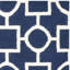 Tapis géométrique en laine / coton tissé à la main Rodgers - blanc / bleu-1510790897