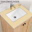 Dessus de meuble-lavabo en pierre reconstituée 24 po avec lavabo - pour remplacement de meuble-lavabo, sans armoire