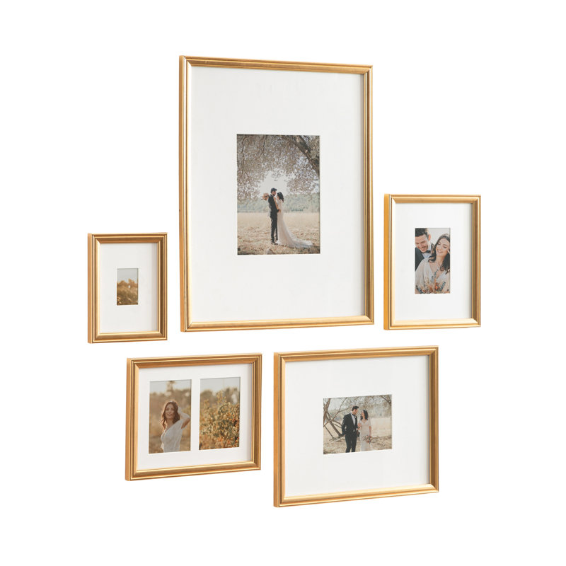 Five-Piece Matted Picture Frame Set