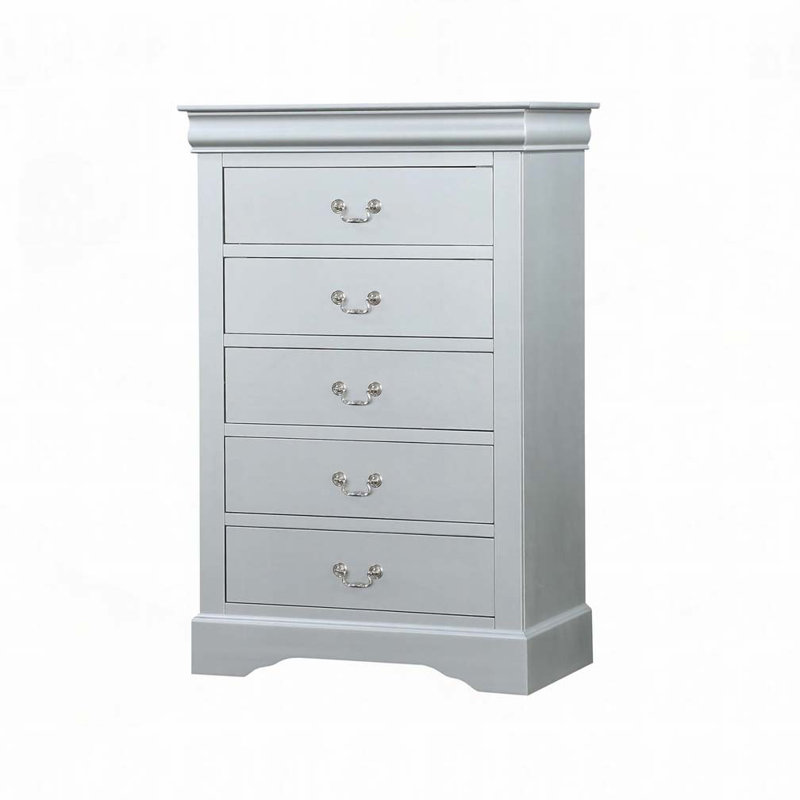 5 Drawer Dresser, Gray