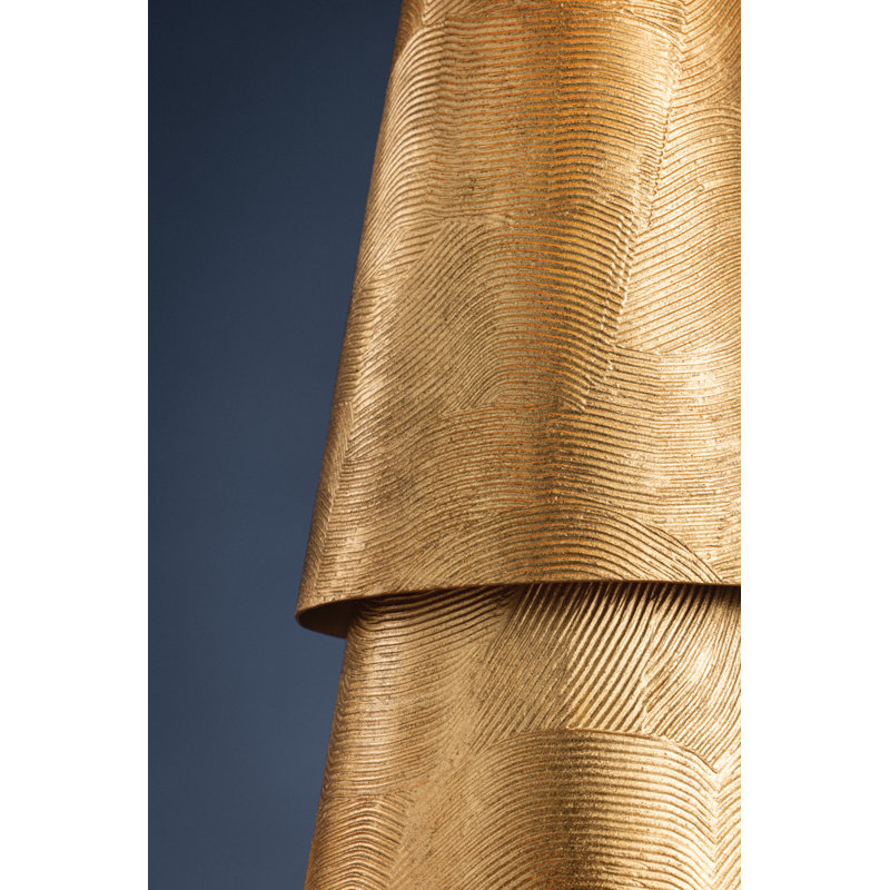Foxton Table Lamp in Warm Leaf, Gold, Gold
