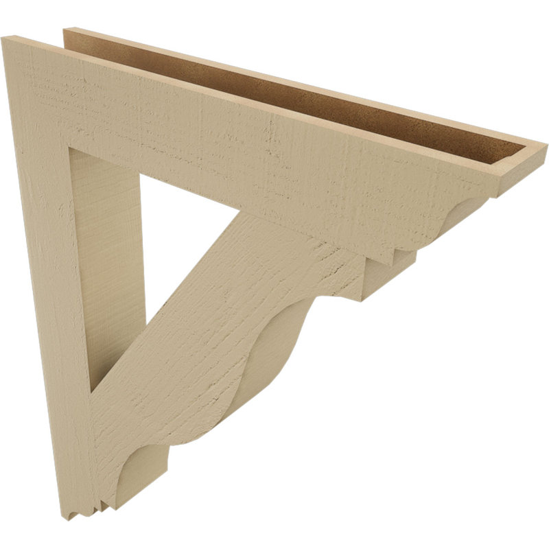 Support en bois de cèdre brut Funston Traditional, H 40 po x l 5,5 po x P 32 po