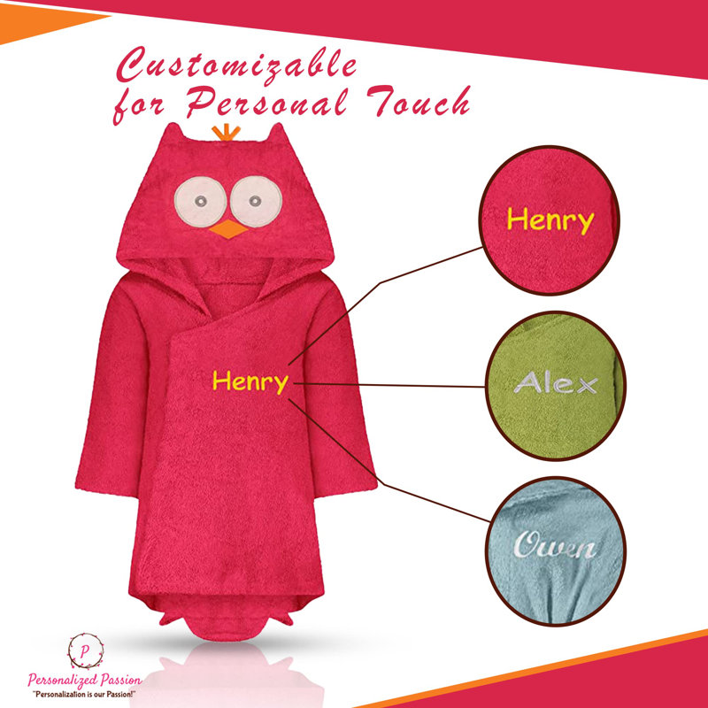 Peignoir de cheville avec capuche pour enfants, L, Oui, Rouge