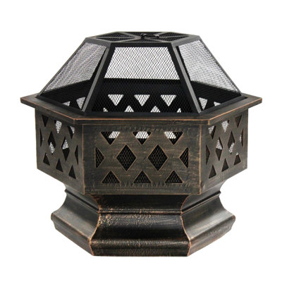 Pepper Round Steel Wood Burning Smokeless Fire Pit