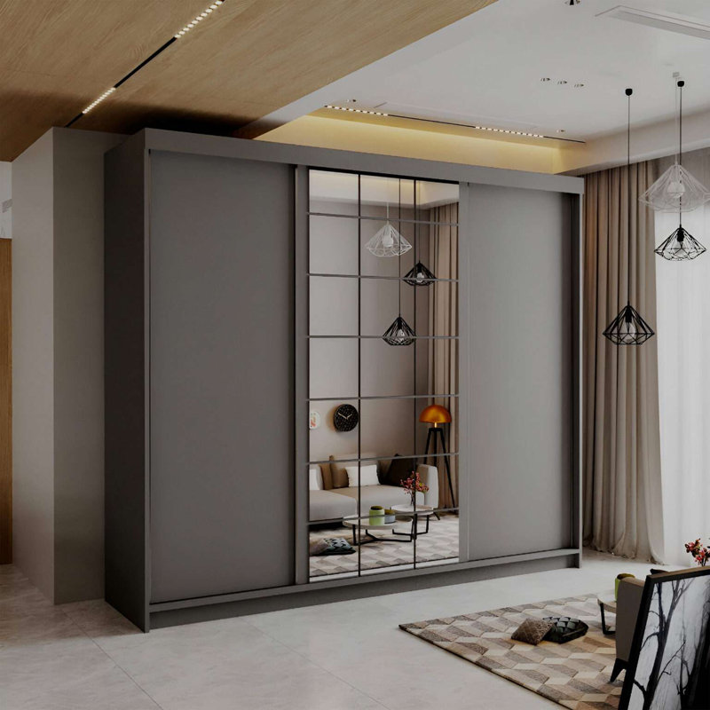 Laminate Wardrobe, Grey