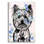 «Straight On Yorkie» par Dean Russo, art mural en verre acrylique-1244725516
