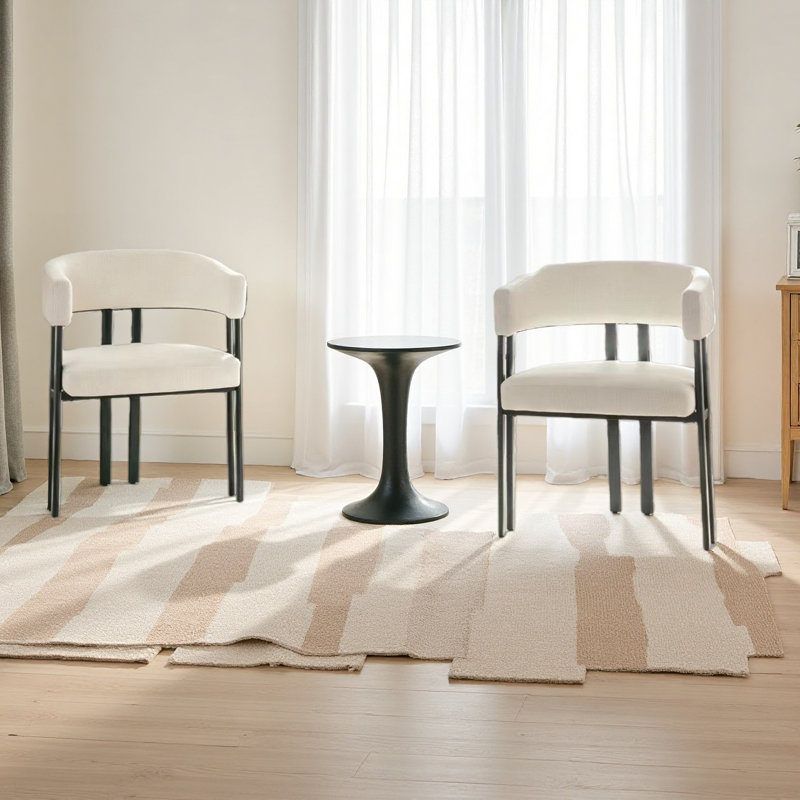 Ensemble de 2 chaises de salle à manger Modern, Blanc