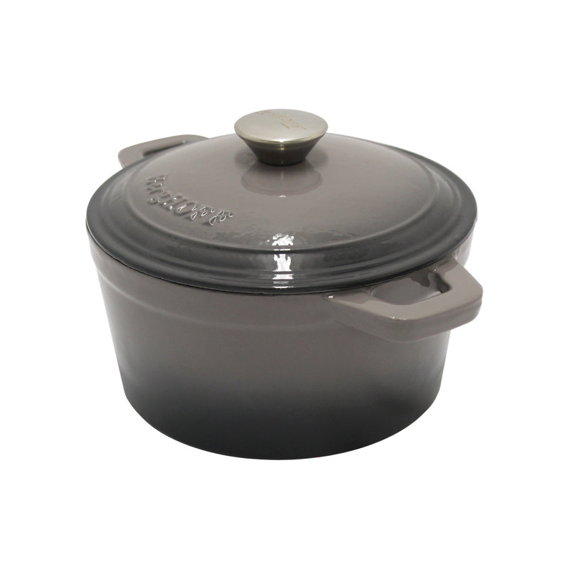 Cocotte ronde émaillée BergHOFF, Gris / huître, 3 pte