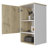 Stylish Medicine Cabinet with Two Internal Shelves and Soft Close System-111190233