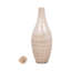 Vase décoratif en verre avec couvercle en forme de larme pour décoration intérieure - Vase de table élégant pour le salon et le bureau - Ivoire-2133550034
