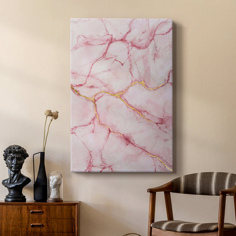 Rose Marble II - galerie Cavas sur mesure, H 60 po x l 40 po
