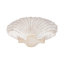 Trish Coastal Shell Polyresin Figurine Set of 2 – Decorative Sculptures for Home Decor, Living Room Tabletop & Shelf Accents - 7",  Distressed White & Beige