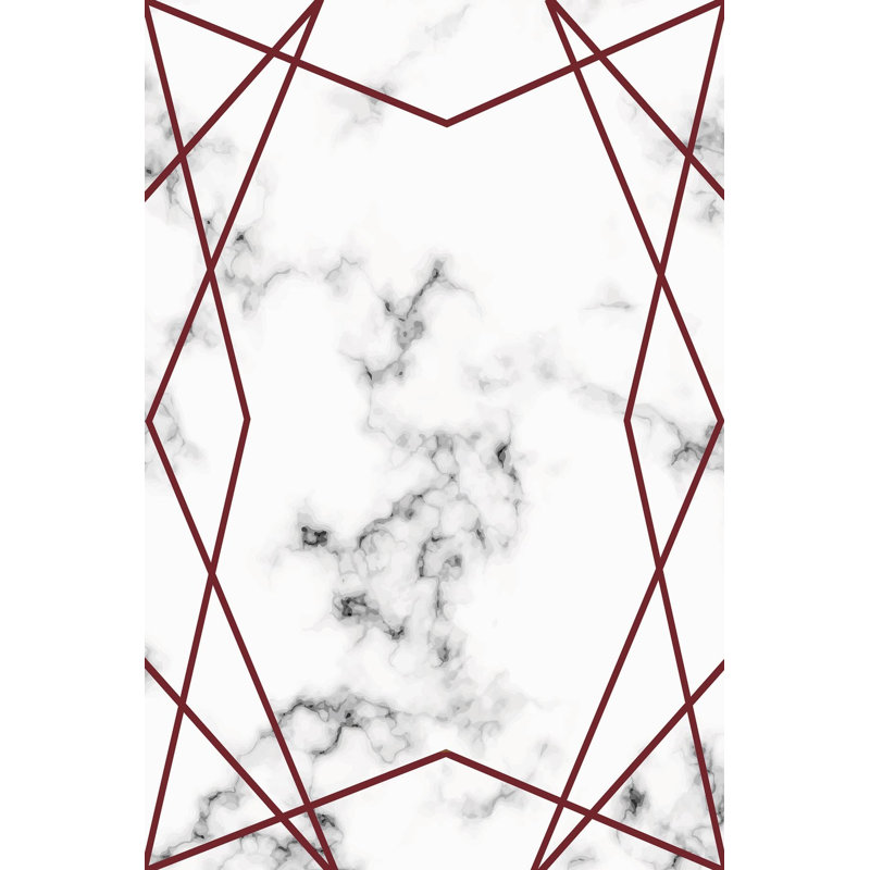 Premium Woven Area Rug, 100% Polyester, 4.6 x 7.2 ft | Antibacterial, Non-Slip PVC Dot Underside | 3D Digital Printing, Machine Washable, Pile Height: 0.3 in | Ideal for Living Room, Bedroom, and Dining Spaces
