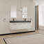 Meuble-lavabo mural 60 po avec lavabo double en résine épaisse-283821488