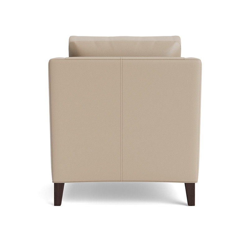Gigi Upholstered Armchair, Java, Greenwich Performance Leather - Taupe