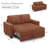 Isolde Soft Plush 2-Seat Sofa Pull Out Sofa Bed Apartment Couch-1954933531