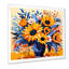 Boho jaune tournesol élégant I - tournesol, art mural-567287673-567287666