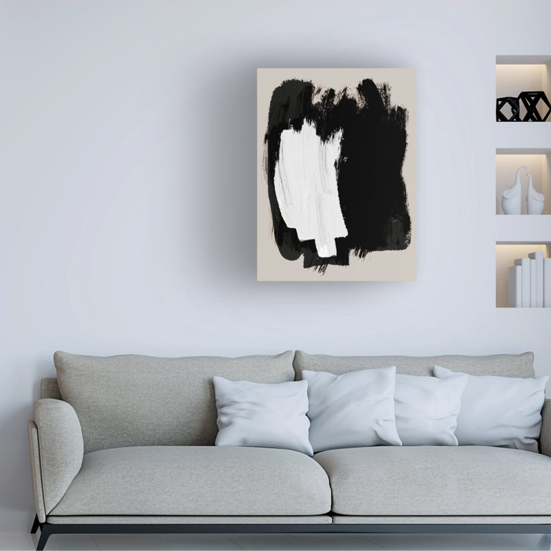 Art abstrait sur toile 16 coups de pinceau, joeike bohmer, H 24 po x l 18 po x P 2 po