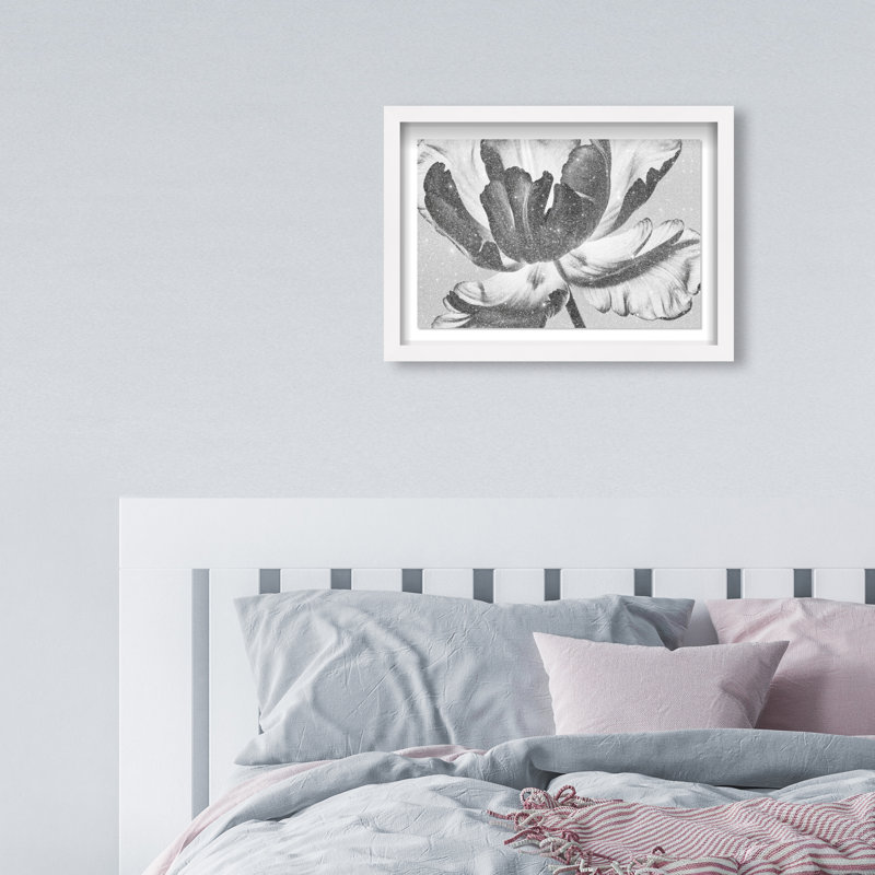 Full Bloom Framed Graphic Art, 11.5" H x 16.5" W, White Shadowbox