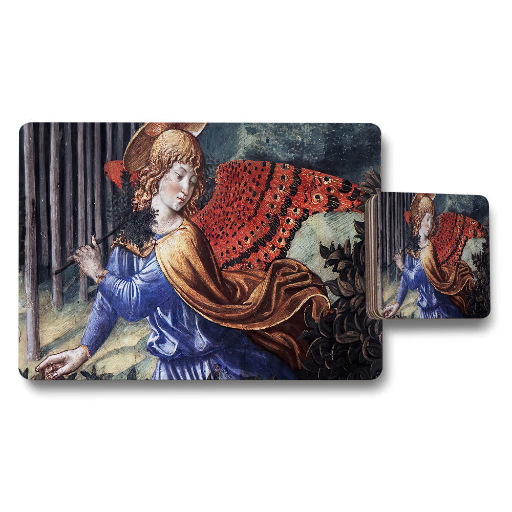 Renaissance Artwork Placemat And Coaster Set For Dining Table Decor