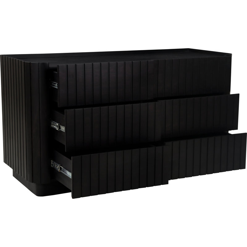 Povera 6 - Drawer Dresser, Black
